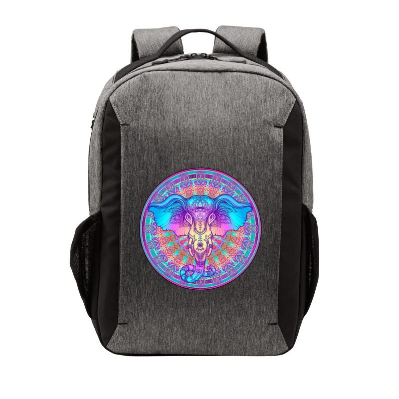 Elephant Mandala Pastel Rainbow Vector Backpack