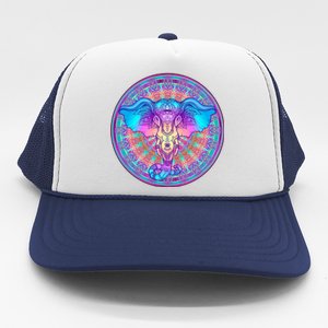 Elephant Mandala Pastel Rainbow Trucker Hat