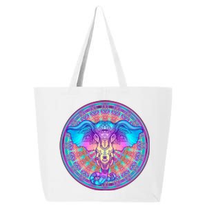 Elephant Mandala Pastel Rainbow 25L Jumbo Tote