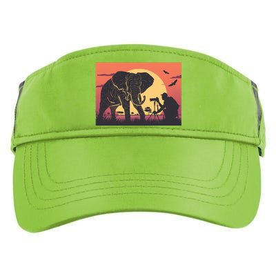 Elephant Photography Adult Drive Performance Visor