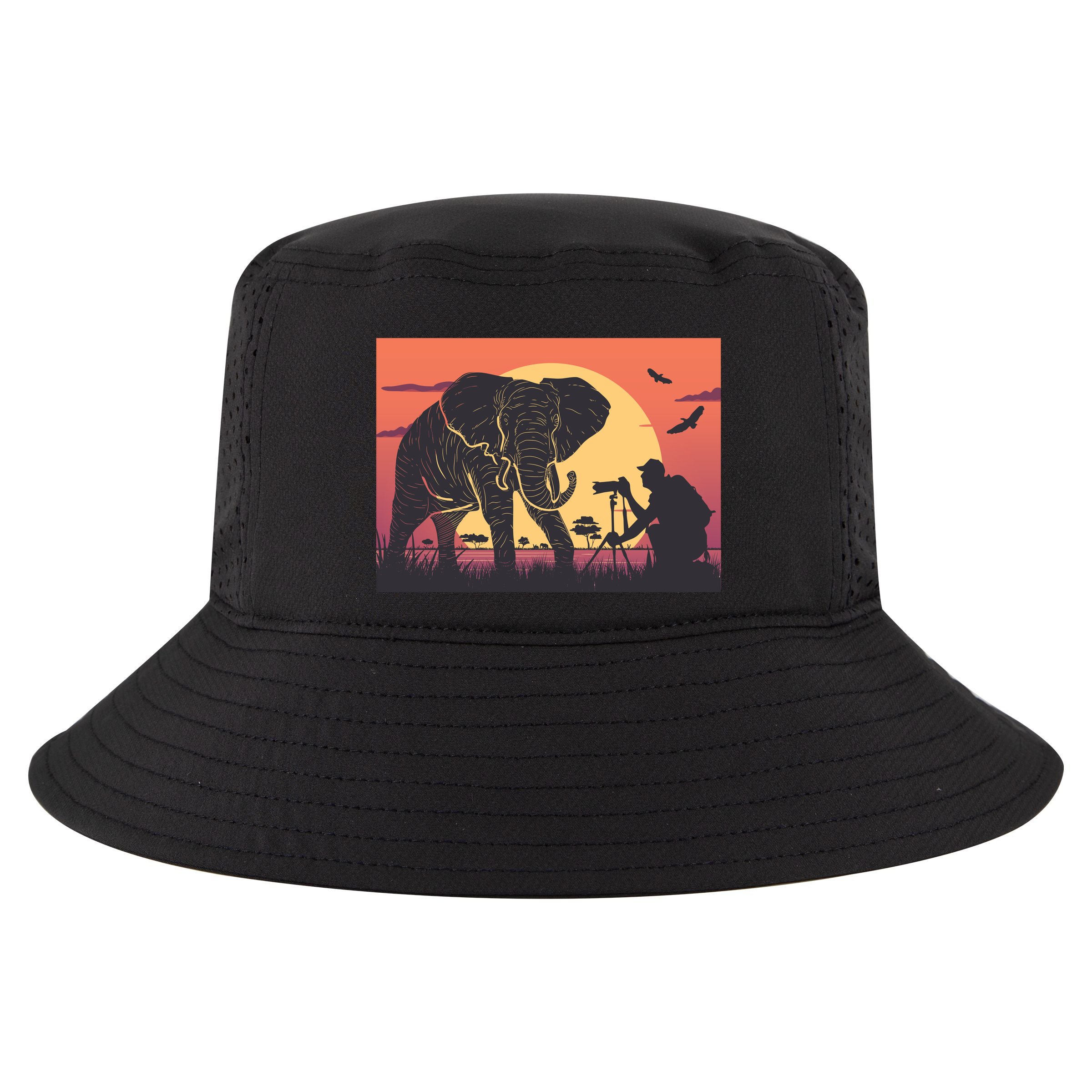 Elephant Photography Cool Comfort Performance Bucket Hat