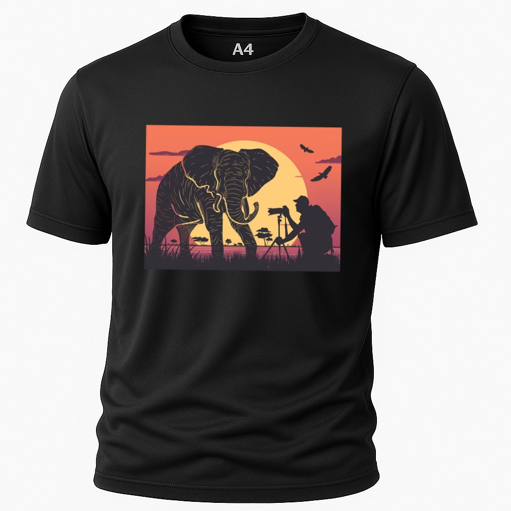 Elephant Photography Cooling Performance Crew T-Shirt