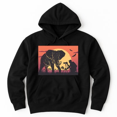 Elephant Photography Hoodie
