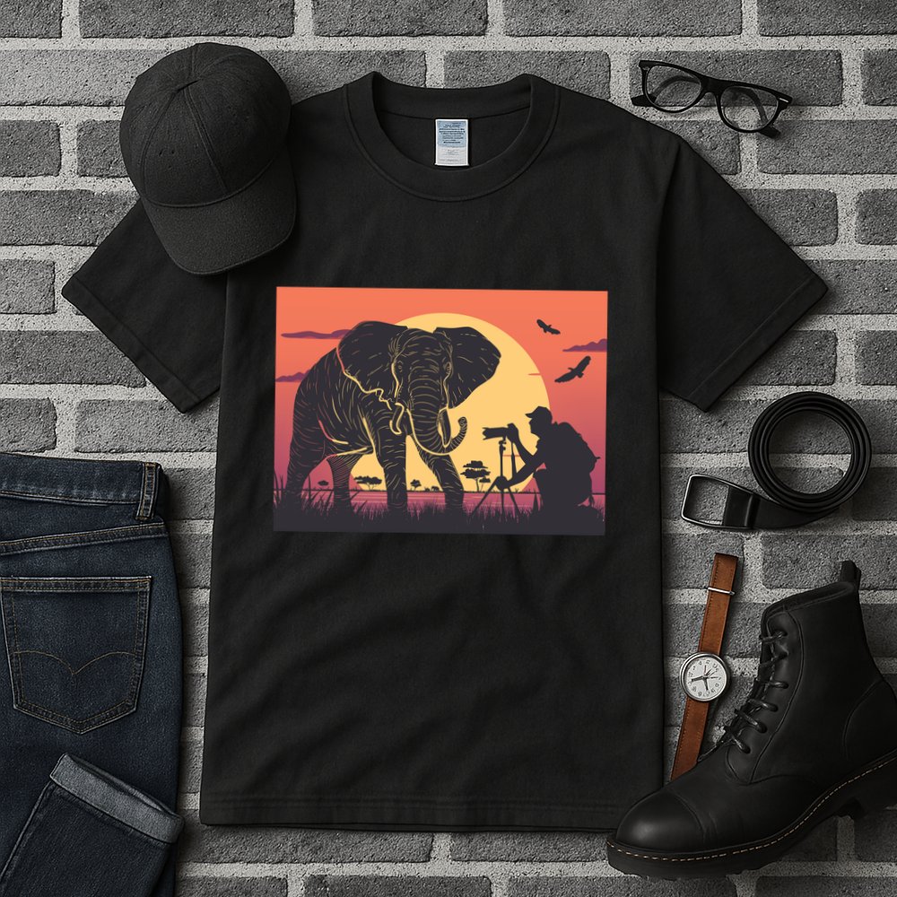 Elephant Photography Tall T-Shirt