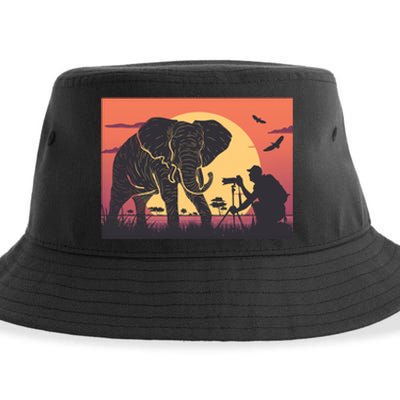 Elephant Photography Sustainable Bucket Hat