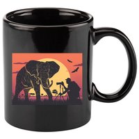 Elephant Photography 11oz C Handle Ceramic Mug