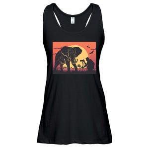 Elephant Photography Ladies Essential Flowy Tank