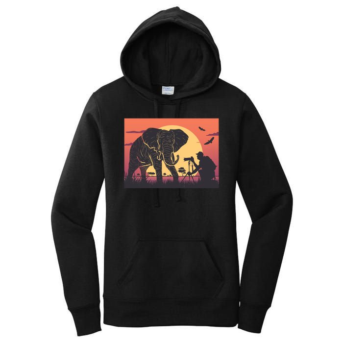 Elephant Photography Women's Pullover Hoodie