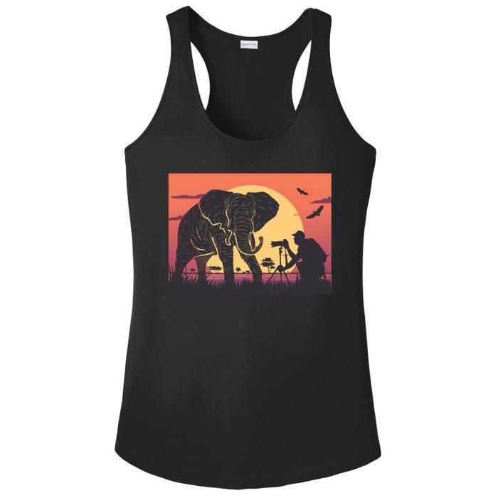 Elephant Photography Ladies PosiCharge Competitor Racerback Tank