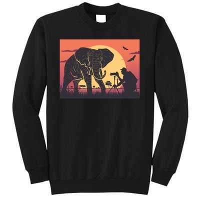 Elephant Photography Tall Sweatshirt