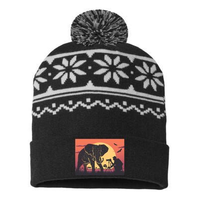 Elephant Photography USA-Made Snowflake Beanie