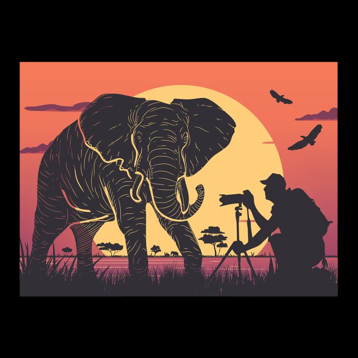 Elephant Photography Baby Bodysuit