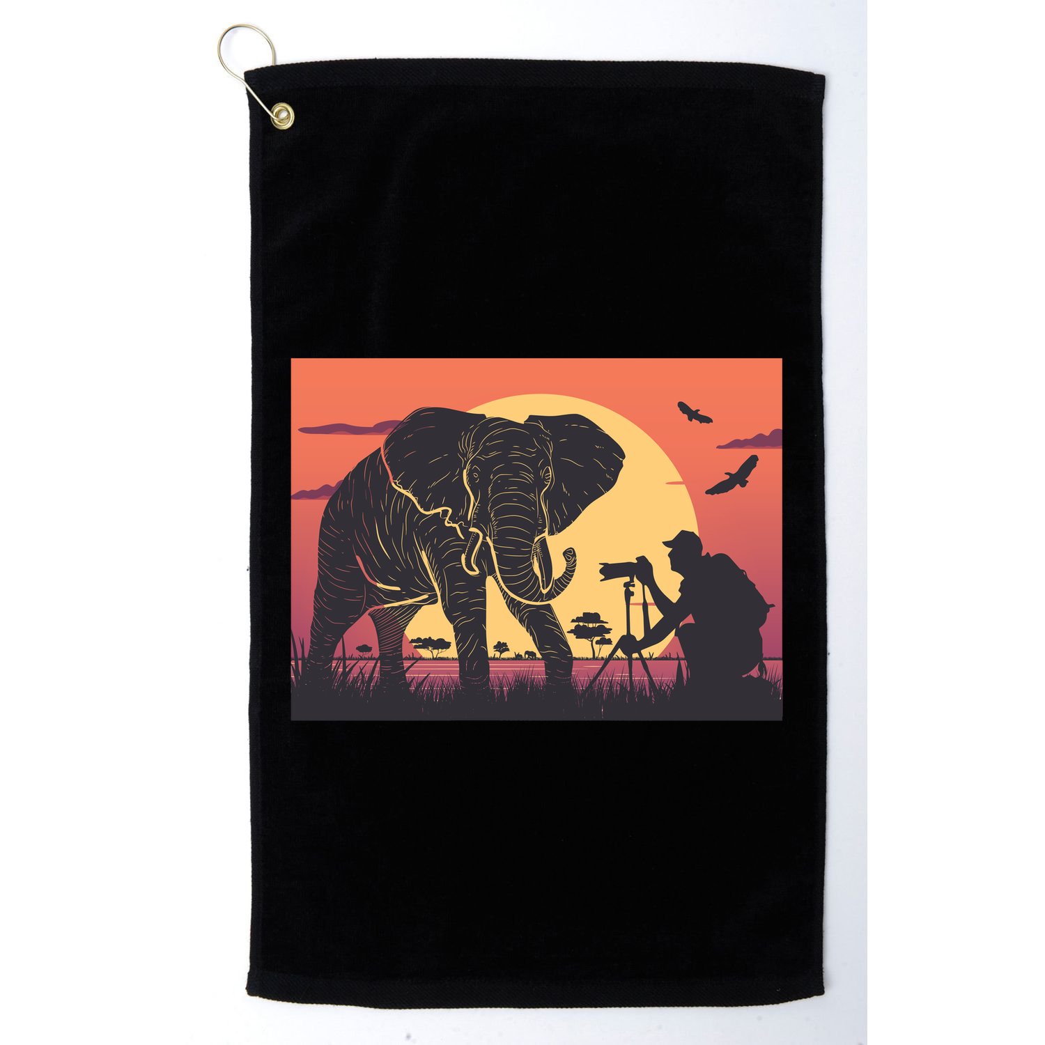Elephant Photography Golf Towel