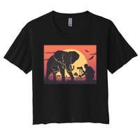 Elephant Photography Women's Crop Top Tee