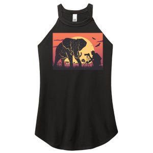 Elephant Photography Women's Perfect Tri Rocker Tank