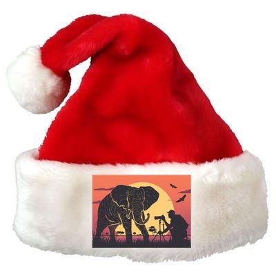 Elephant Photography Premium Christmas Santa Hat