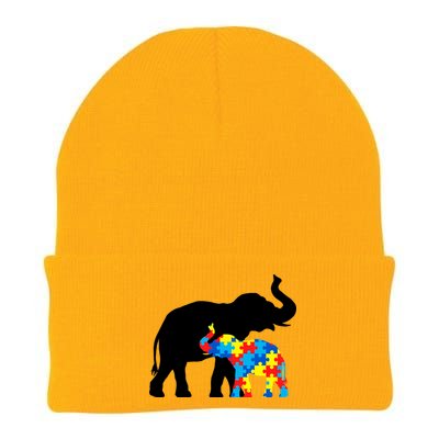 Elephant Puzzle Autism Parents Knit Cap Winter Beanie