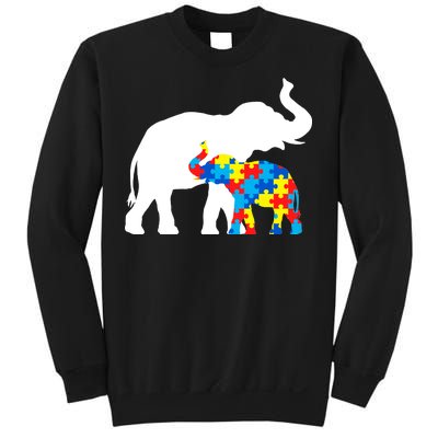 Elephant Puzzle Autism Parents Sweatshirt