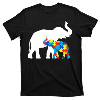 Elephant Puzzle Autism Parents T-Shirt