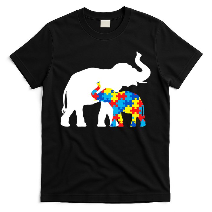 Elephant Puzzle Autism Parents T-Shirt