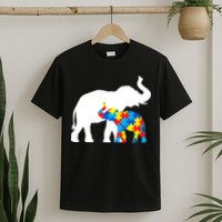 Elephant Puzzle Autism Parents T-Shirt