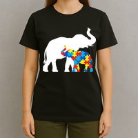 Elephant Puzzle Autism Parents T-Shirt