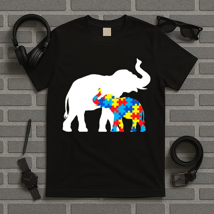 Elephant Puzzle Autism Parents T-Shirt