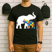 Elephant Puzzle Autism Parents T-Shirt