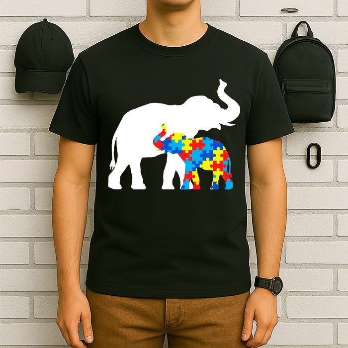 Elephant Puzzle Autism Parents T-Shirt