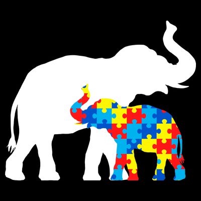 Elephant Puzzle Autism Parents T-Shirt