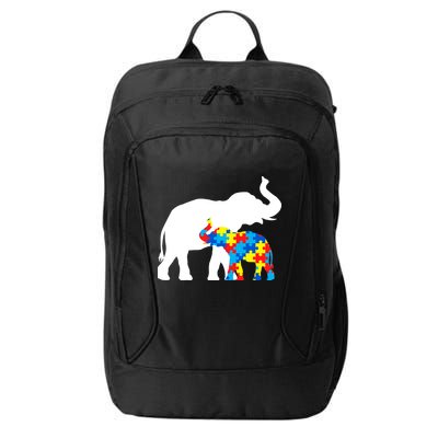 Elephant Puzzle Autism Parents City Backpack