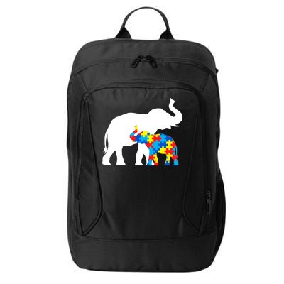 Elephant Puzzle Autism Parents City Backpack