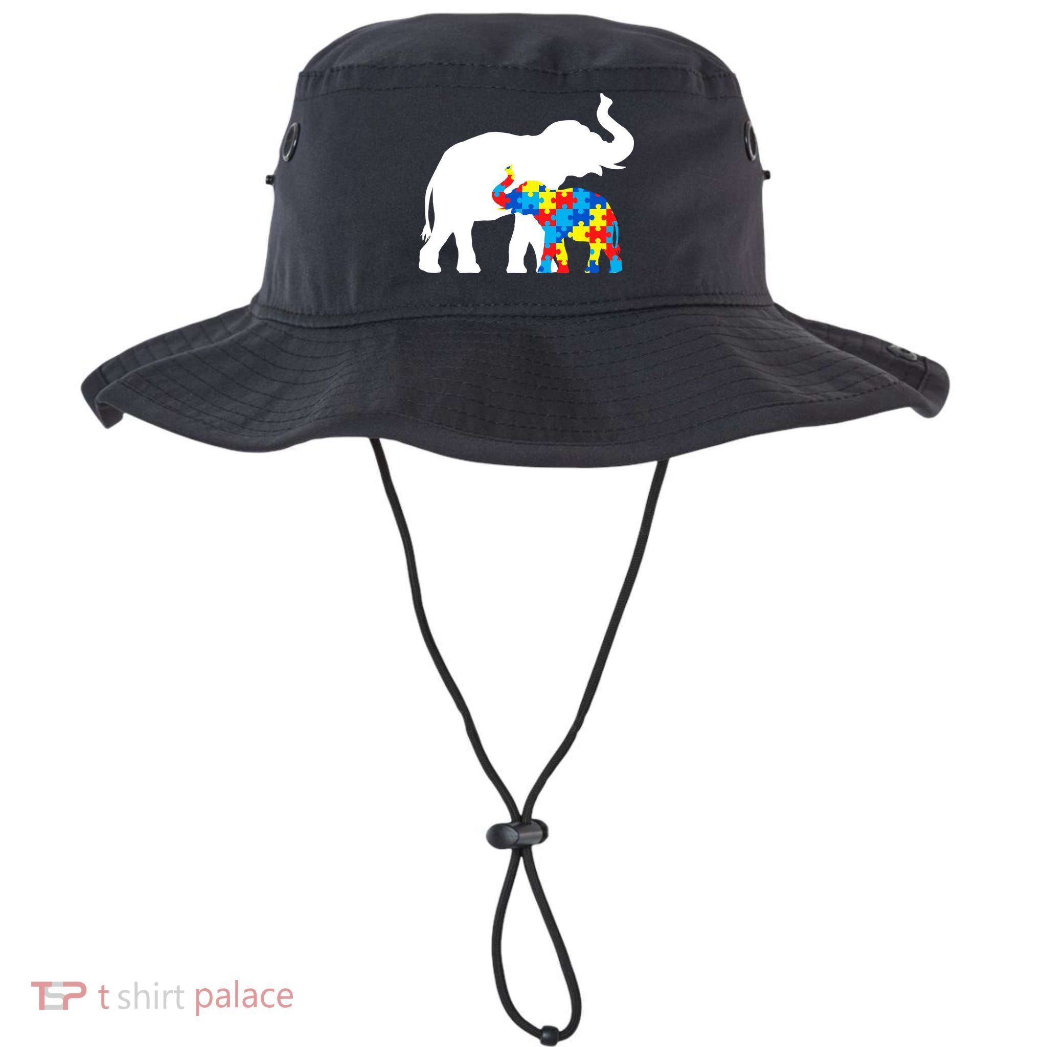 Elephant Puzzle Autism Parents Bucket Hat