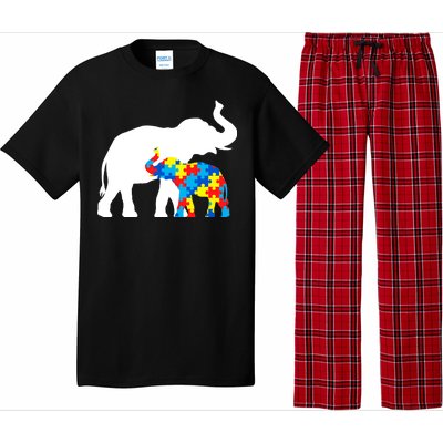 Elephant Puzzle Autism Parents Pajama Set