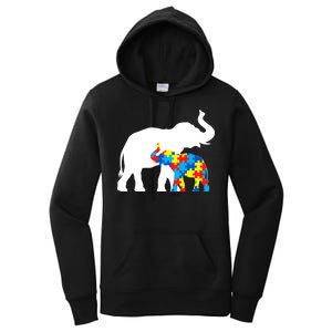 Elephant Puzzle Autism Parents Women's Pullover Hoodie