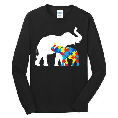 Elephant Puzzle Autism Parents Tall Long Sleeve T-Shirt