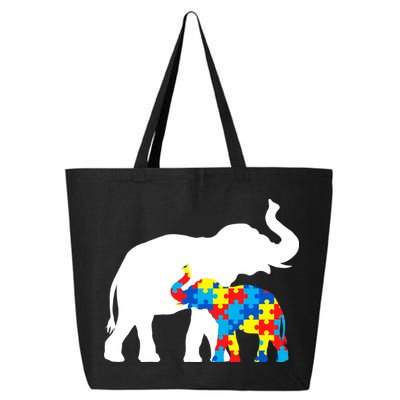 Elephant Puzzle Autism Parents 25L Jumbo Tote