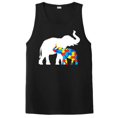 Elephant Puzzle Autism Parents PosiCharge Competitor Tank