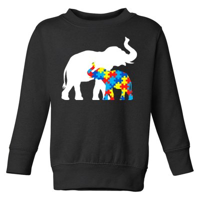 Elephant Puzzle Autism Parents Toddler Sweatshirt