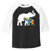 Elephant Puzzle Autism Parents Toddler Fine Jersey T-Shirt