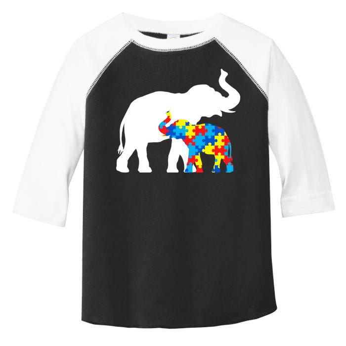 Elephant Puzzle Autism Parents Toddler Fine Jersey T-Shirt