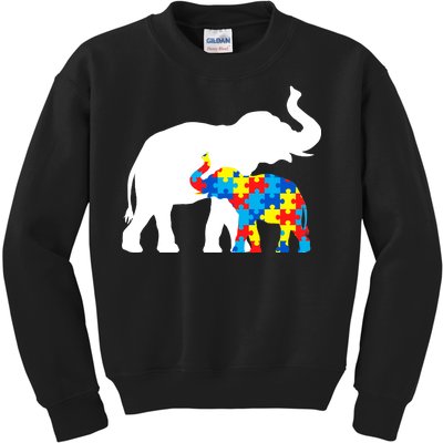 Elephant Puzzle Autism Parents Kids Sweatshirt