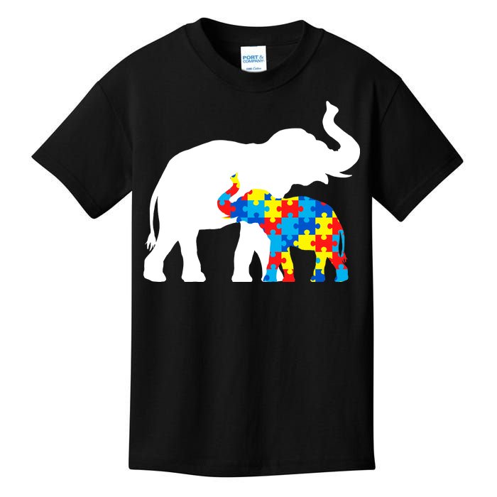 Elephant Puzzle Autism Parents Kids T-Shirt