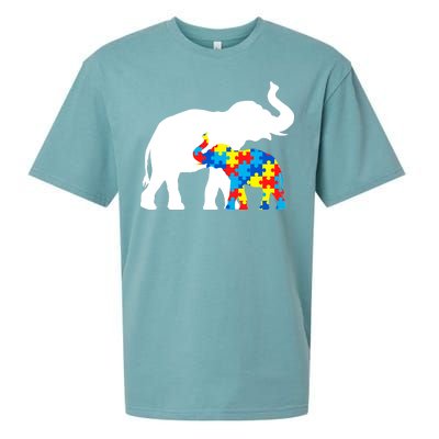 Elephant Puzzle Autism Parents Sueded Cloud Jersey T-Shirt