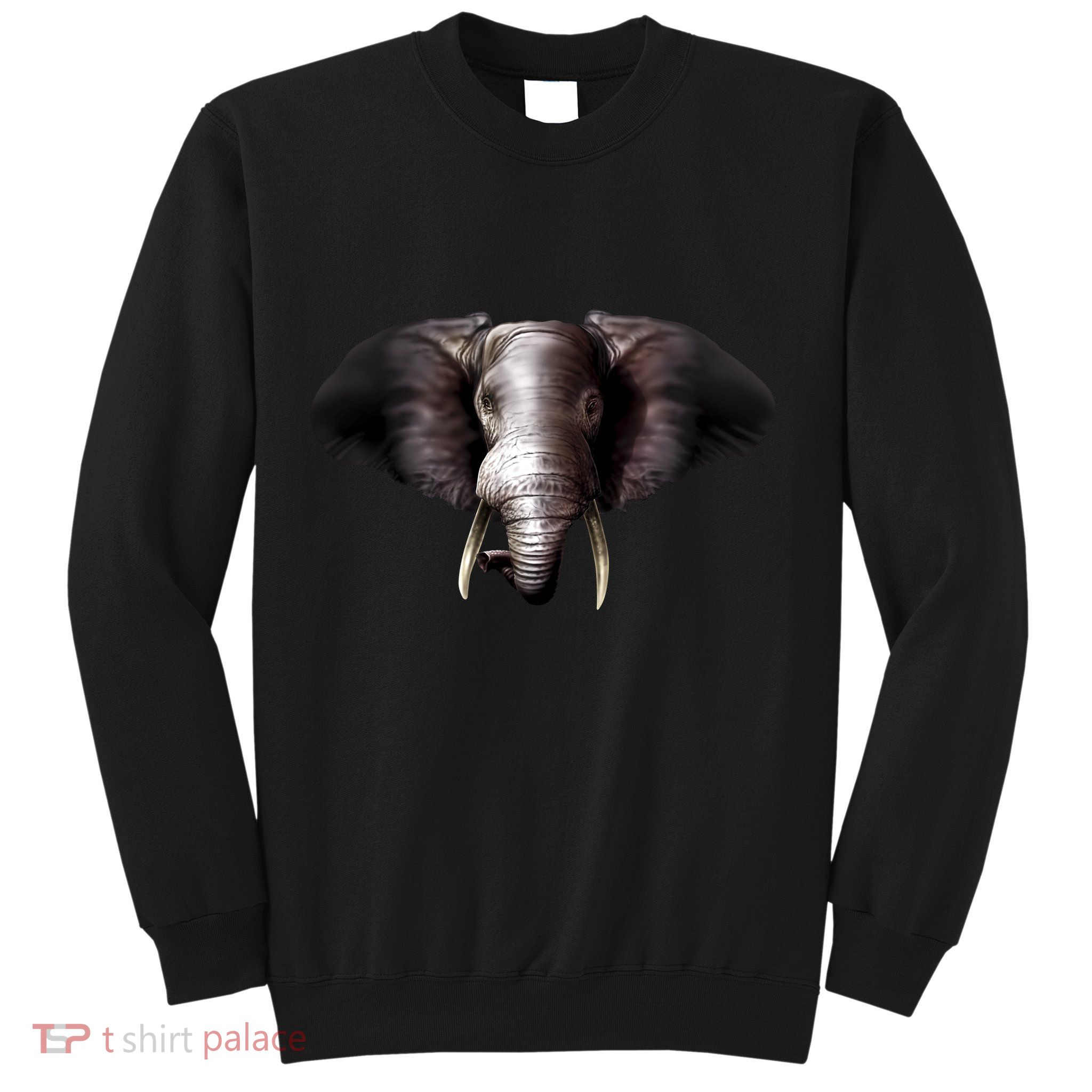 Elephant Tusks Wildlife Sweatshirt
