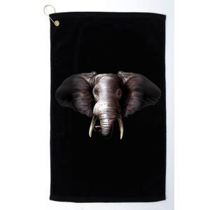 Elephant Tusks Wildlife Platinum Collection Golf Towel