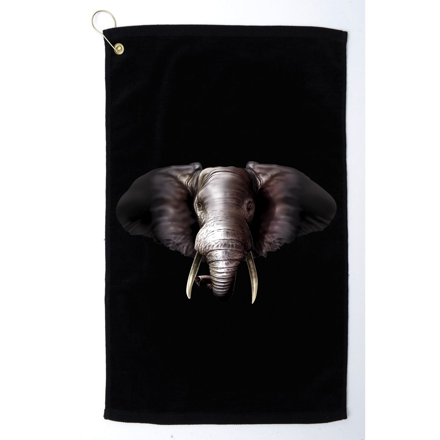Elephant Tusks Wildlife Golf Towel