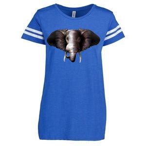 Elephant Tusks Wildlife Enza Ladies Jersey Football T-Shirt