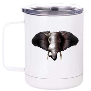 Elephant Tusks Wildlife 12 oz Stainless Steel Tumbler Cup