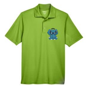 Elephant With Glasses  Men's Origin Performance Pique Polo